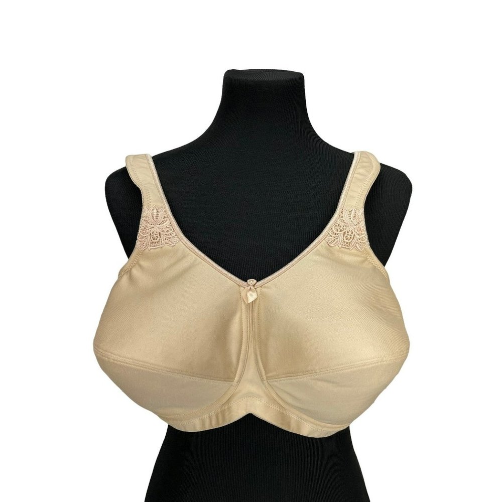 Amoena Beige‎ Tan Neutral Kelly 2153 Size 44D Soft Cup Mastectomy Bra